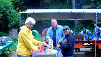 Mike, Steve G.,Soheila- prepping for the big dinner